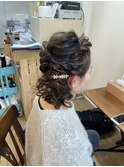サイドローポニーヘアアレンジ【ヘアセット立川/立川南/八王子】