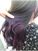 インナーカラーパープルピンクミックス