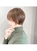 透明感ラテブラウン×くびれショート