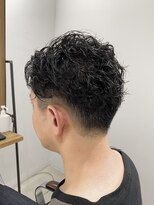 サルファ ヘアデザイン 名古屋 丸の内(S.ALPHA HAIR DESIGN)&nbsp;ツーブロック&かきあげメンズパーマ