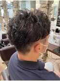 メンズショートパーマ