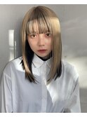 【artepelo】アンブレラカラー/ホワイトブロンド