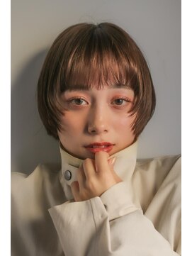 フラミューム 本厚木店(flammeum) 顔まわりウルフボブ