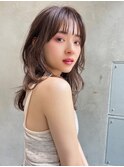 mowen×鎖骨ミディアム×ブラウン×地毛風×艶髪