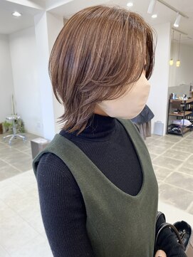 シンス(Since) くびれボブ/ボブ/外はねボブ/ベージュカラー/夏目寧々