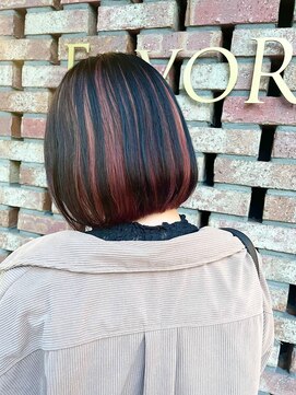 フェイバー 警固店(FAVOR) 【FAVORチーフ】デザインカラー　パーソナルカラー診断/ショート