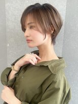 ロンドエニカ 大宮(Lond enika)&nbsp;前髪パーマアッシュカラーレイヤーロンググレーベージュ[大宮]