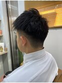 ツーブロックショート