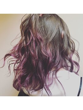 アオアクア バイ グルグル 小岩店(ao akua by GULGUL) ピンクベージュ 【ディープピンク×グラデーション】小岩