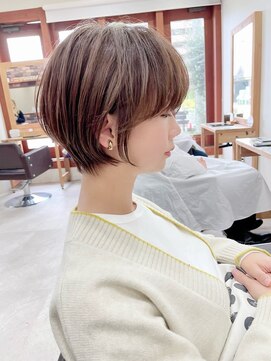 ラポール(Rappor) 耳掛けショート/ブラウンベージュ/20代30代40代50代60代