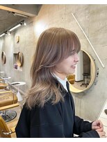 ソルトウォーター(SALT WATER)&nbsp;ミルクティグレージュ/ブリーチあり/ダブルカラー/恵比寿/代官山