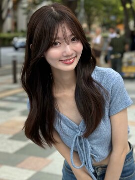 アフロート ディル(AFLOAT D'L) フェミニンロング韓国ヘア2wayバング小顔ヘア似合わせカット