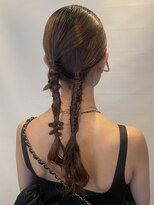 六本木美容室 西麻布店 ツイン◎巻き下ろしヘアアレンジ