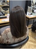 オリーブブラウン×ロングレイヤー［鎌取/佐久間凪沙］
