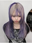 WHITE × PURPLE 【セクションカラー】