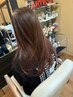 カット+ファッションカラー+トリートメント+頭皮の洗浄のための炭酸錠