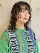 コンビネーション(combination)&nbsp;ウルフパーマ　レイヤーパーマ　似合わせパーマ　黒髪パーマ