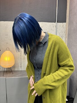ヘーゼル 博多(HAZEL.) ボブ/ブルーカラー