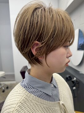 ジュベ 別府店(juve.) 別府ショートボブ顔まわりレイヤーカット髪質改善カラー30代