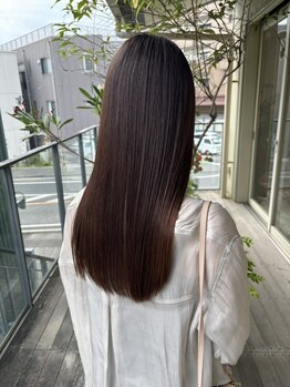 ミューシグ(mysig)の写真/【福津】髪への負担を軽減し、自然な仕上がりを実現◎艶やかで、手触りの良い憧れのストレート♪