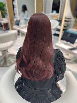 ロンドルピナス 小倉(Lond Lupinus) ミディアムヘア暗めカラー/デザインカラー/フェイスフレーミング