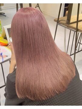 エレン 向ヶ丘遊園 登戸(ELEN) 【向ヶ丘遊園/髪質改善】ブリーチ/ピンクベージュ