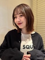 ガーデン 渋谷(GARDEN)&nbsp;ボブ　レイヤーボブ　フェイスレイヤー　透明感カラー