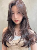 オーウェル 銀座(Owelle)&nbsp;レイヤーカットグレージュカラー髪質改善艶髪/銀座有楽町日比谷