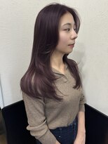 ラグナ(LAGUNA)&nbsp;レイヤーカット/ラベンダーバイオレット/ケアブリーチ/ロング