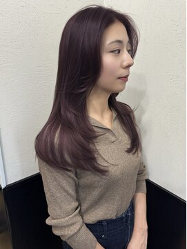 ラグナ(LAGUNA) レイヤーカット/ラベンダーバイオレット/ケアブリーチ/ロング