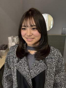 キオク(KIOX) レイヤーカット オリーブブラウン