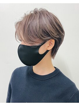 エンノア 池袋(ENNOA) 【加々美】レイヤーショートボブ/ミルクティーベージュ/髪質改善