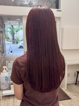 ビーハイブ 仙台駅前店(Behive) レッドブラウン/ブリーチなし暖色/ロング/10代20代30代