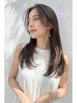 アッシュ 学芸大学店(Ash)&nbsp;ロング/大人女性/グレージュ/白髪ぼかしハイライト/髪質改善