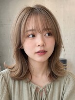ルポシノエル(rupo si Noel)&nbsp;小顔前髪カット顔周りカット前髪ありシアーバング大人前髪