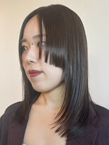 トップヘアーヒルズ 安城(TOP HAIR HILLS)&nbsp;安城姫カット顔まわりレイヤー艶髪ストレート髪質改善30代40代