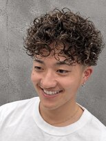 フジヤマバーバーショップ アジト(FUJIYAMA BARBER SHOP ajito)&nbsp;【明石メンズ】プードルパーマ×強めスパイラル刈り上げマッシュ