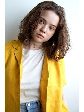 ミラバイグリーン(Mira by green) loose wave×切りっぱなしボブ【透け感イルミナカラー】#3