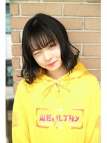 サロンドミルク 原宿(salon de MiLK)&nbsp;【salon de MiLK 原宿】シースルーボブ×サファイヤベージュ