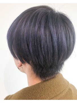 リンダバイネオリーブ 白楽店(Linda by neolive) パープルグレージュの透明感カラー