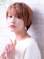 エルデ ナインズ ヘアー スタンド 川口店(elde 9's HAIR STAND)&nbsp;イメチェンフォギーベージュ耳かけ毛先パーマ厚めバング