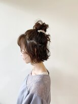 リコ(RICO)&nbsp;ハーフアップお団子アレンジ