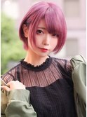 ☆CAPSULE☆ラベンダーピンク&ショートボブ