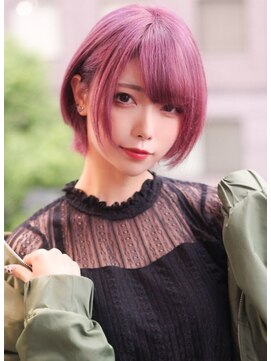 カプセル シンジュク(CAPSULE) ☆CAPSULE☆ラベンダーピンク&ショートボブ