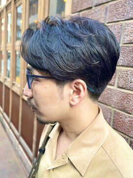 ニット 銀座(knit) メンズサイドパート【knit 銀座　荒柄ノエル】