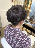 アッシュベージュ 春カラー メンズカット