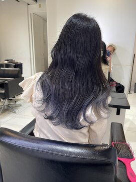 アライブ ハラジュク(ALIVE harajuku) ブルーシルバーグラデーションryota