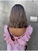 ホワイトベージュ　ハイライト　インナーカラー　ケアブリーチ