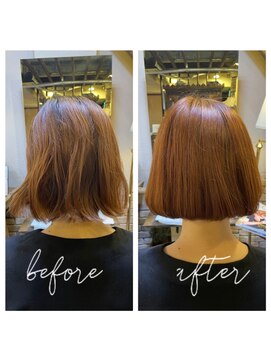 アックスピュア(axe pure) オレンジボブスタイル★