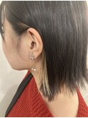 耳かけイヤリングカラー/インナーカラー/ミルクティーベージュ